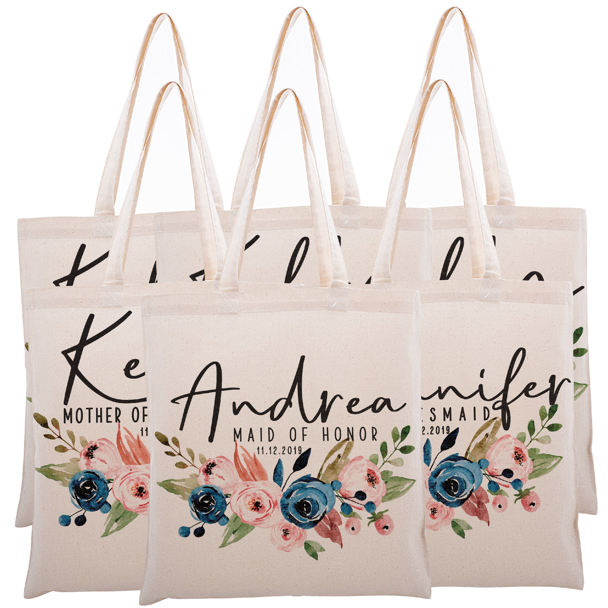 Zexpa Personalized Summer Tote Bag for Women w/Name-Text - 6 Design -  Customized Initial Name Beach Tote Bags Gifts for the Vocation -  Customizable