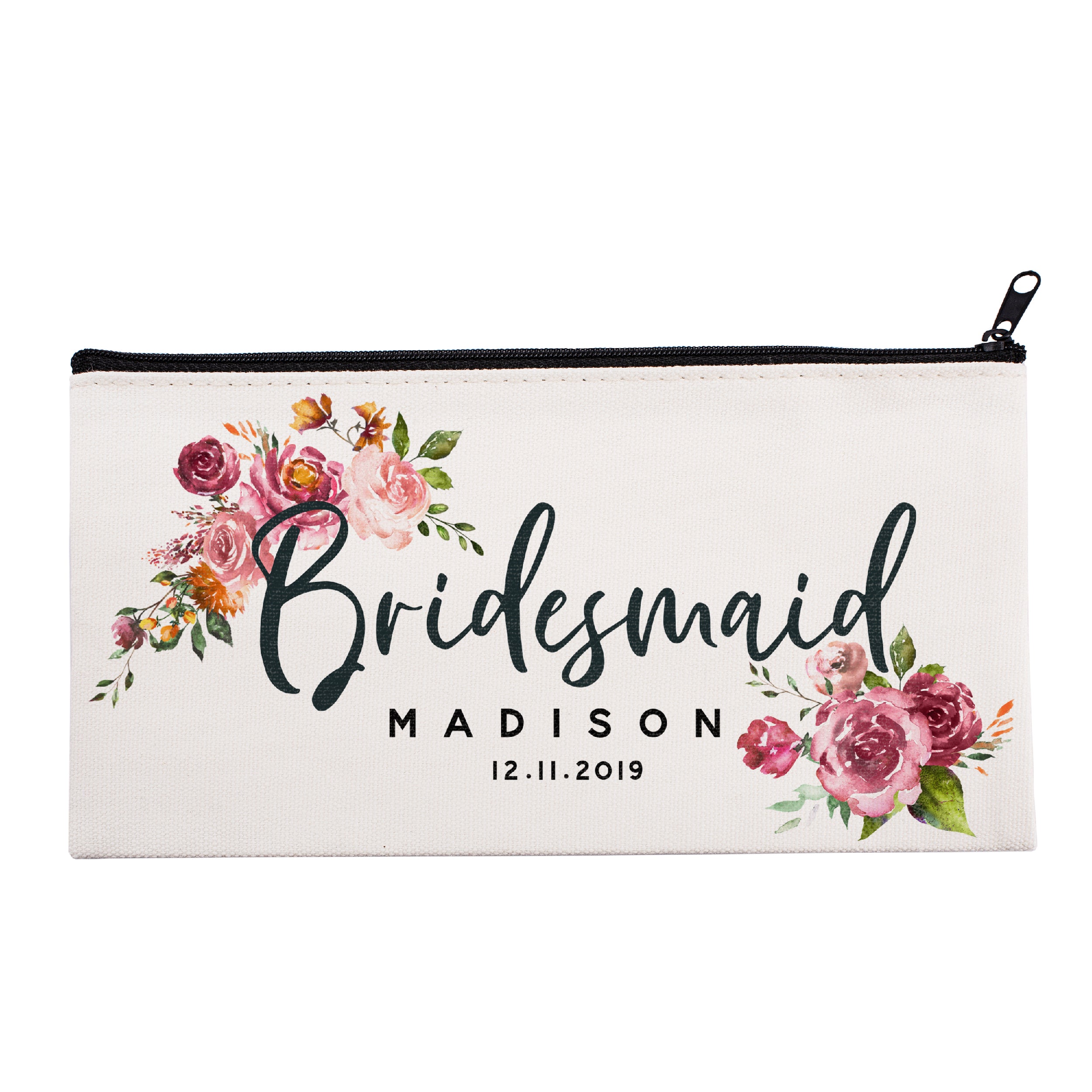 Bridesmaid Gifts Personalized Makeup Bag Bridesmaid Cosmetic Bag