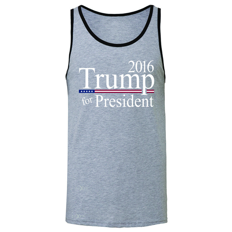 Trump for President 2016 Campaign Men's Jersey Tank Politics Sleeveless - Zexpa Apparel - 2