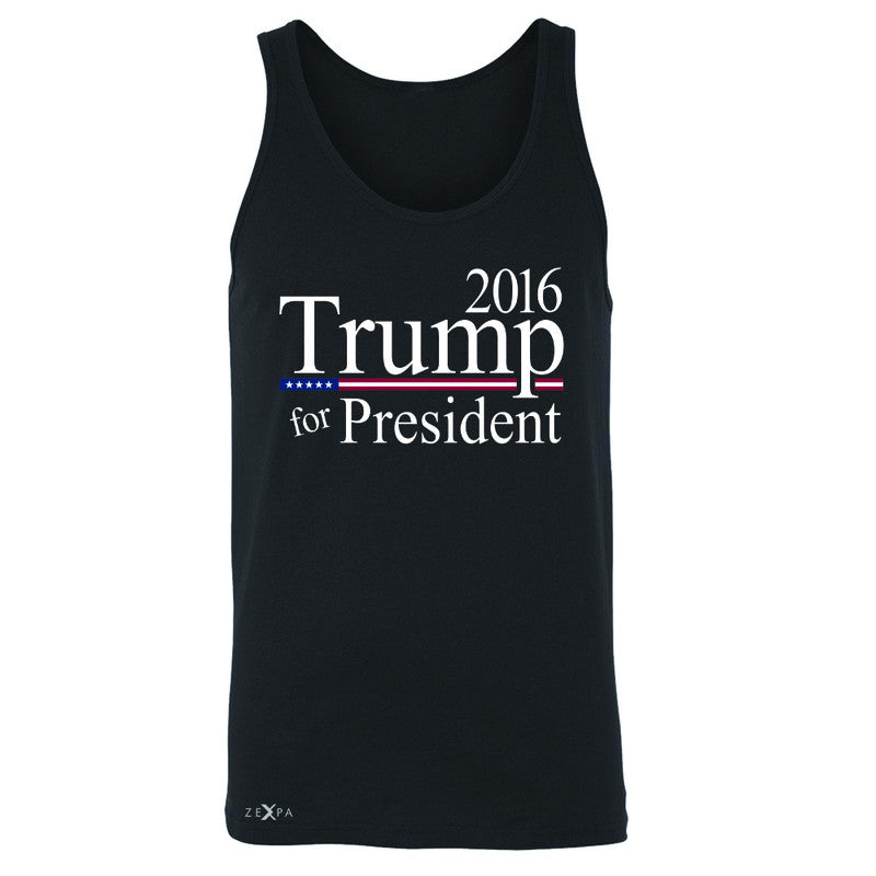 Trump for President 2016 Campaign Men's Jersey Tank Politics Sleeveless - Zexpa Apparel - 1