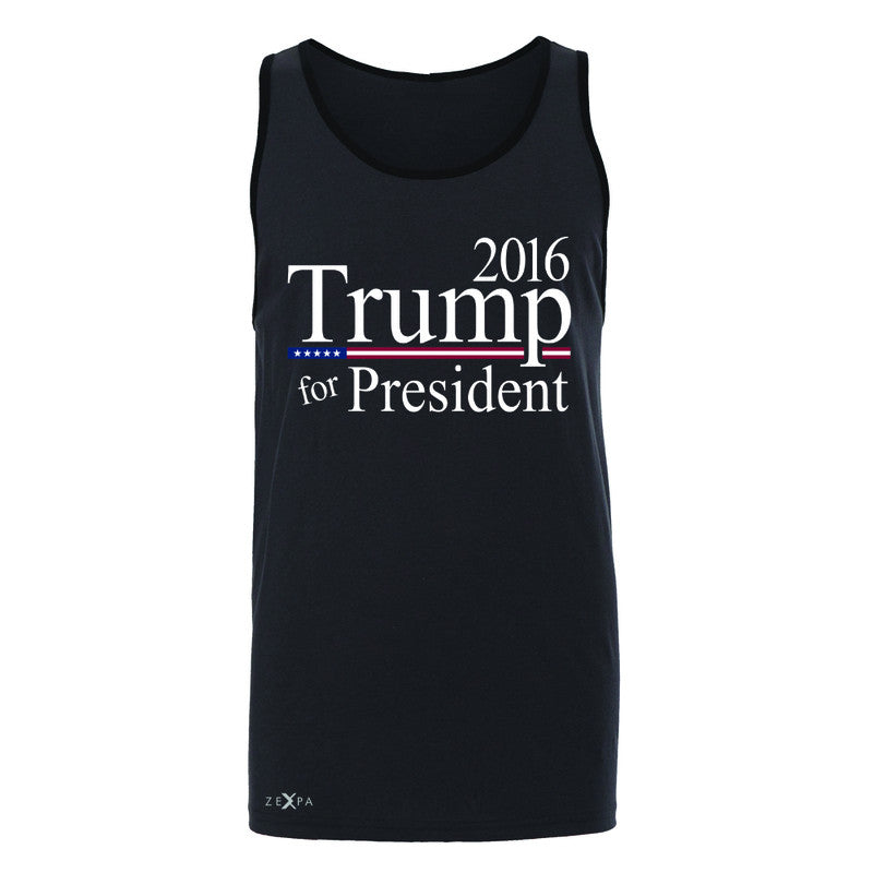 Trump for President 2016 Campaign Men's Jersey Tank Politics Sleeveless - Zexpa Apparel - 3