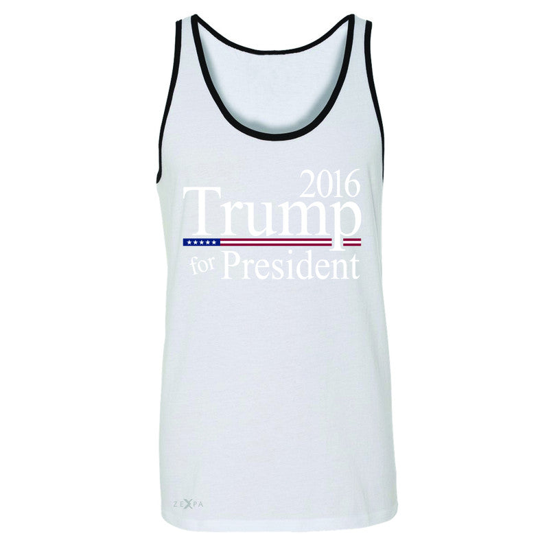 Trump for President 2016 Campaign Men's Jersey Tank Politics Sleeveless - Zexpa Apparel - 6
