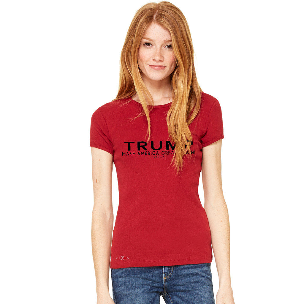 Donald Trump Make America Great Again Campaign Classic Black Design Women's T-shirt Elections Tee - Zexpa Apparel Halloween Christmas Shirts