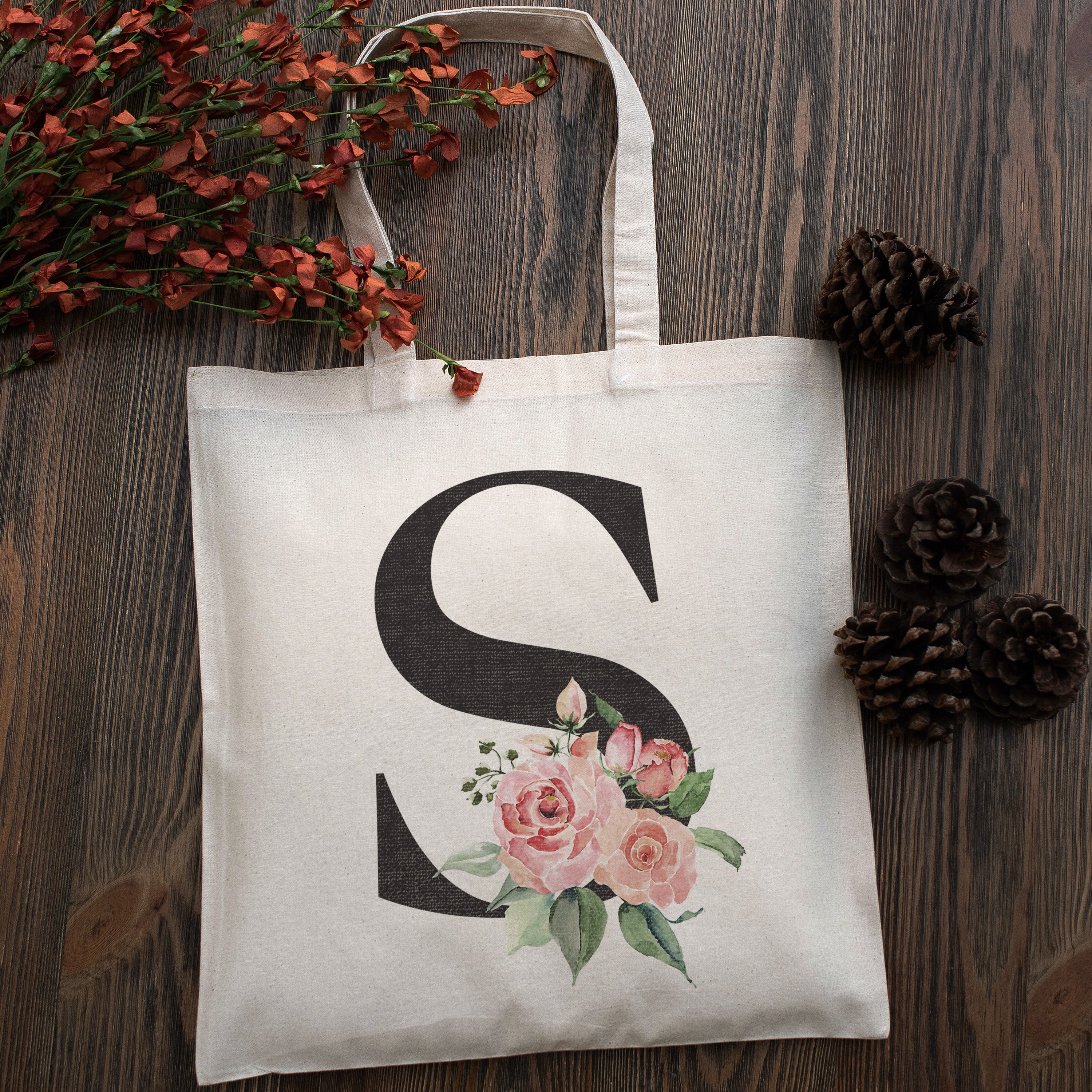 Zexpa Apparel Personalized Grandma Tote Bag Gifts from Grandkids w/Names,  Customized Grandparent Floral Totes Bags