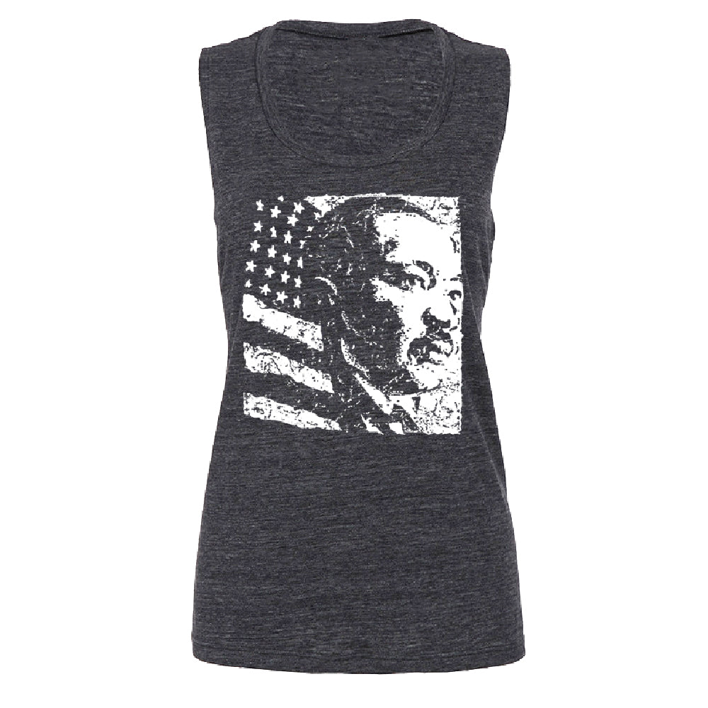 Martin Luther King Jr. MLK Dr. King Women's Muscle Tank Souvenir Tee 