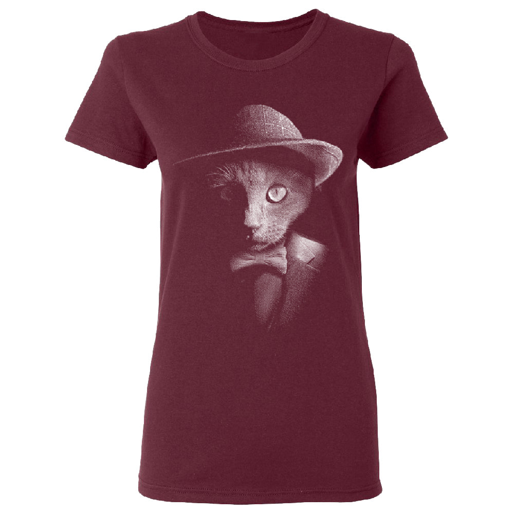 Stylish Gentelman Cat Women's T-Shirt 