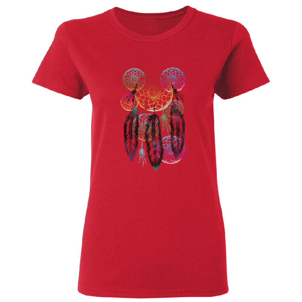 Colorful Rainbow Dreamcatchers Women's T-Shirt 