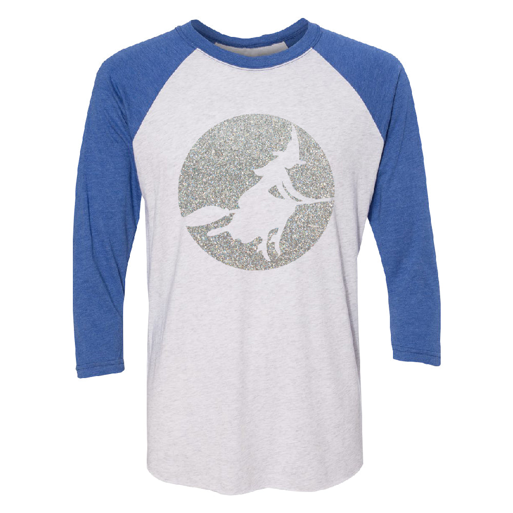 Full Moon Witch Sillouette 3/4 Raglan Tee 