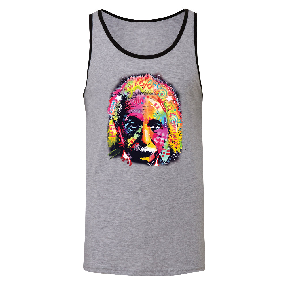 Colored Einstein Men's Tank Top Official Dean Russo Shirt 