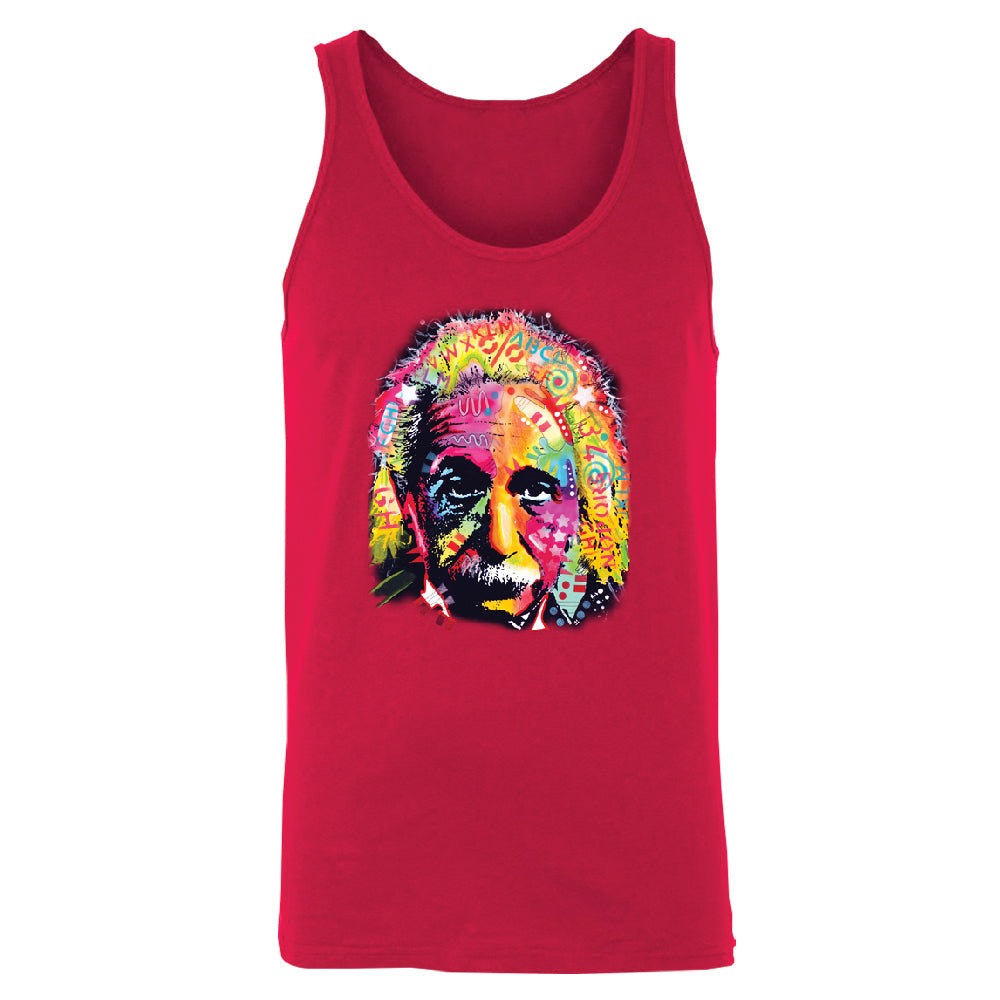 Colored Einstein Men's Tank Top Official Dean Russo Shirt 