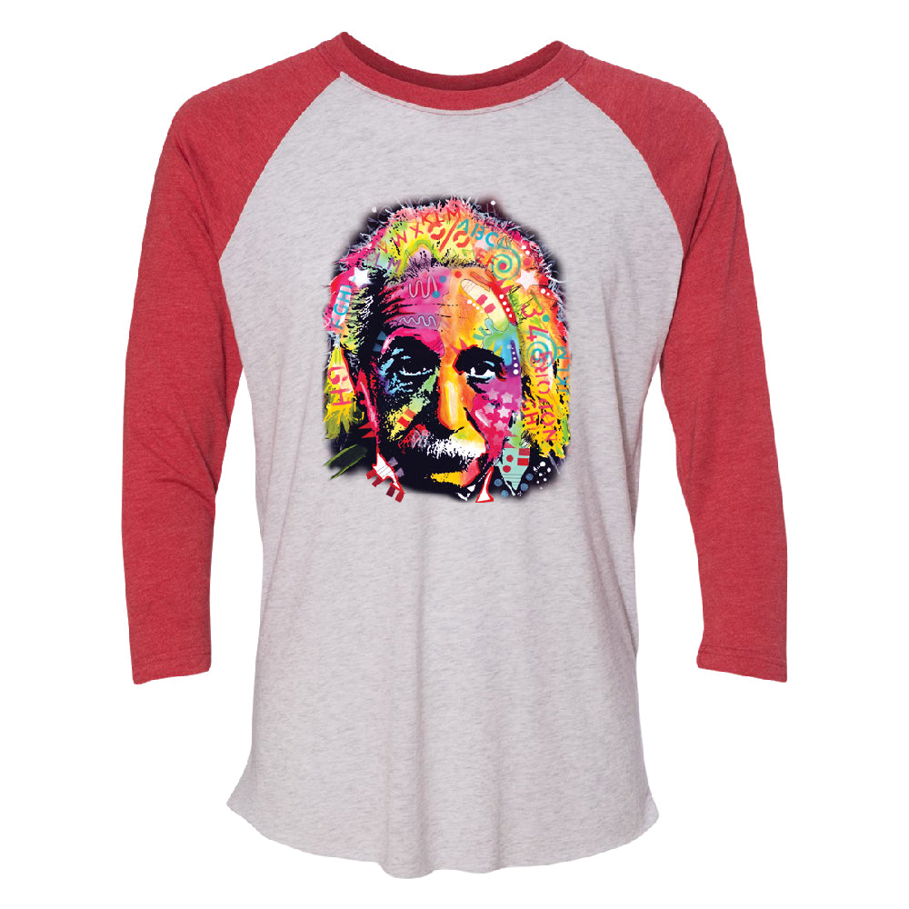 Colored Einstein 3/4 Raglan Tee 