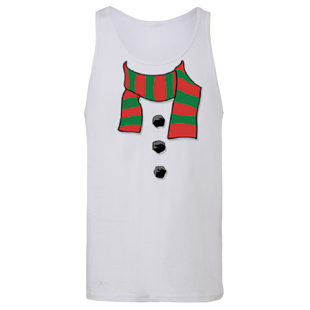 Snowman Scarf Costume Men's Jersey Tank Christmas Xmas Funny Sleeveless - Zexpa Apparel - 6