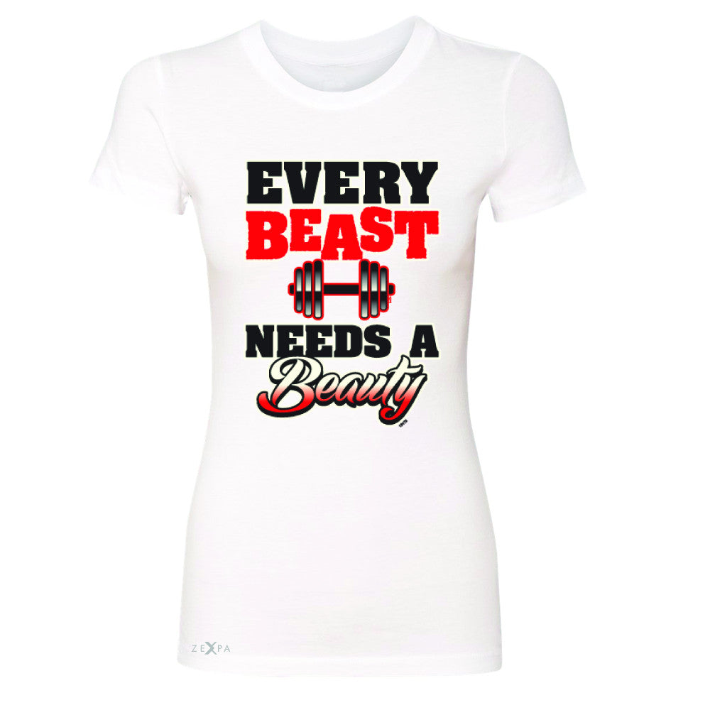 Every Beast Needs A Beauty Valentines Day Women's T-shirt Couple Tee - Zexpa Apparel - 5