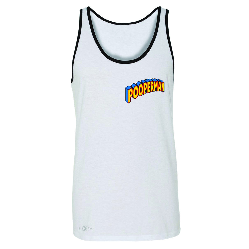 Pooperman - Proud to Be Men's Jersey Tank Funny Gift Friend Sleeveless - Zexpa Apparel - 6